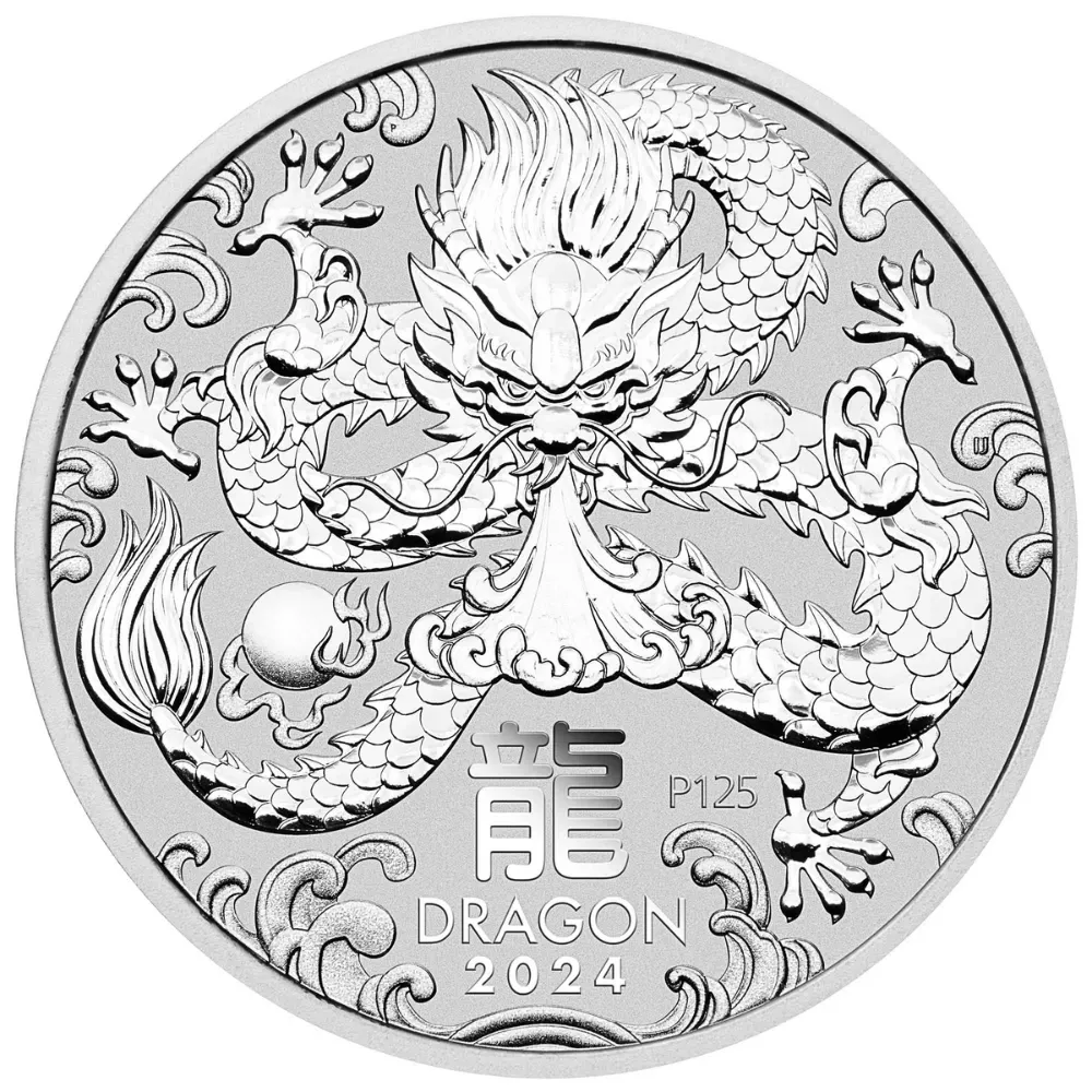 10kg Perth Mint Silver Lunar (2024) Year of the Dragon Coin