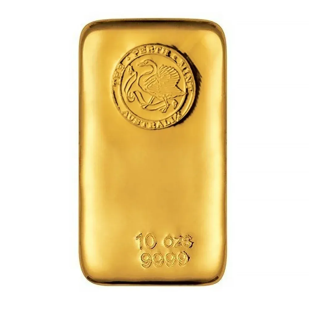 10oz Perth Mint Classic Gold Cast Bar