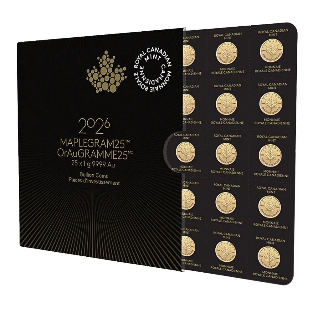 25 x 1g Gold Maplegram25™ (2026)
