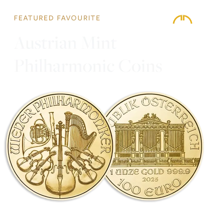 1oz Gold Austrian Vienna Philharmonic Coin (2025)