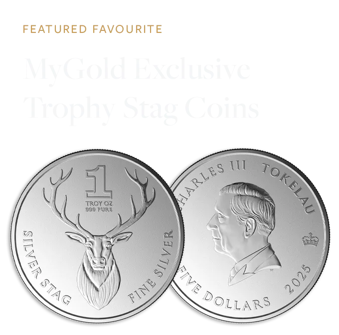1oz Silver Stag Bullion Coin Individual (2025)