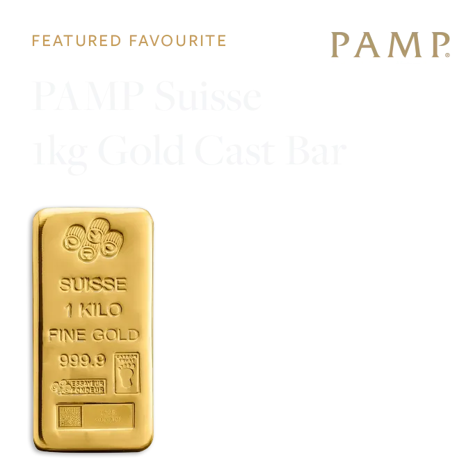 1kg PAMP Suisse Gold Cast Bar (NEW)