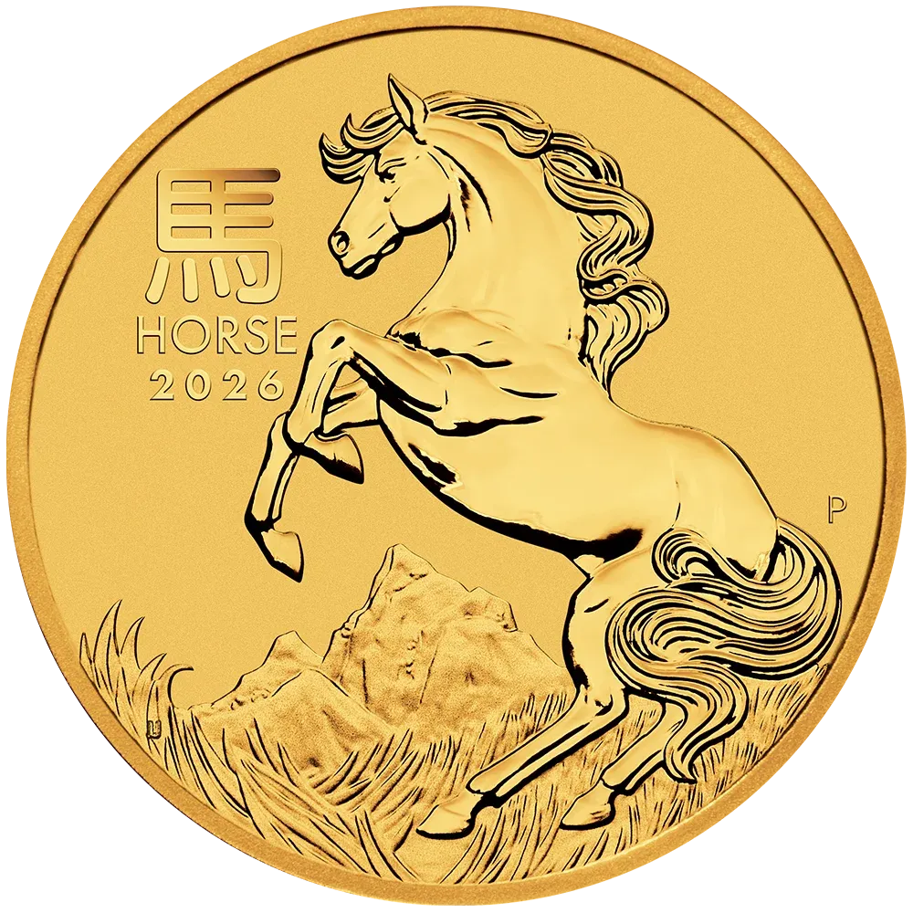 1oz Perth Mint Gold Lunar 2026 Year of the Horse Coin